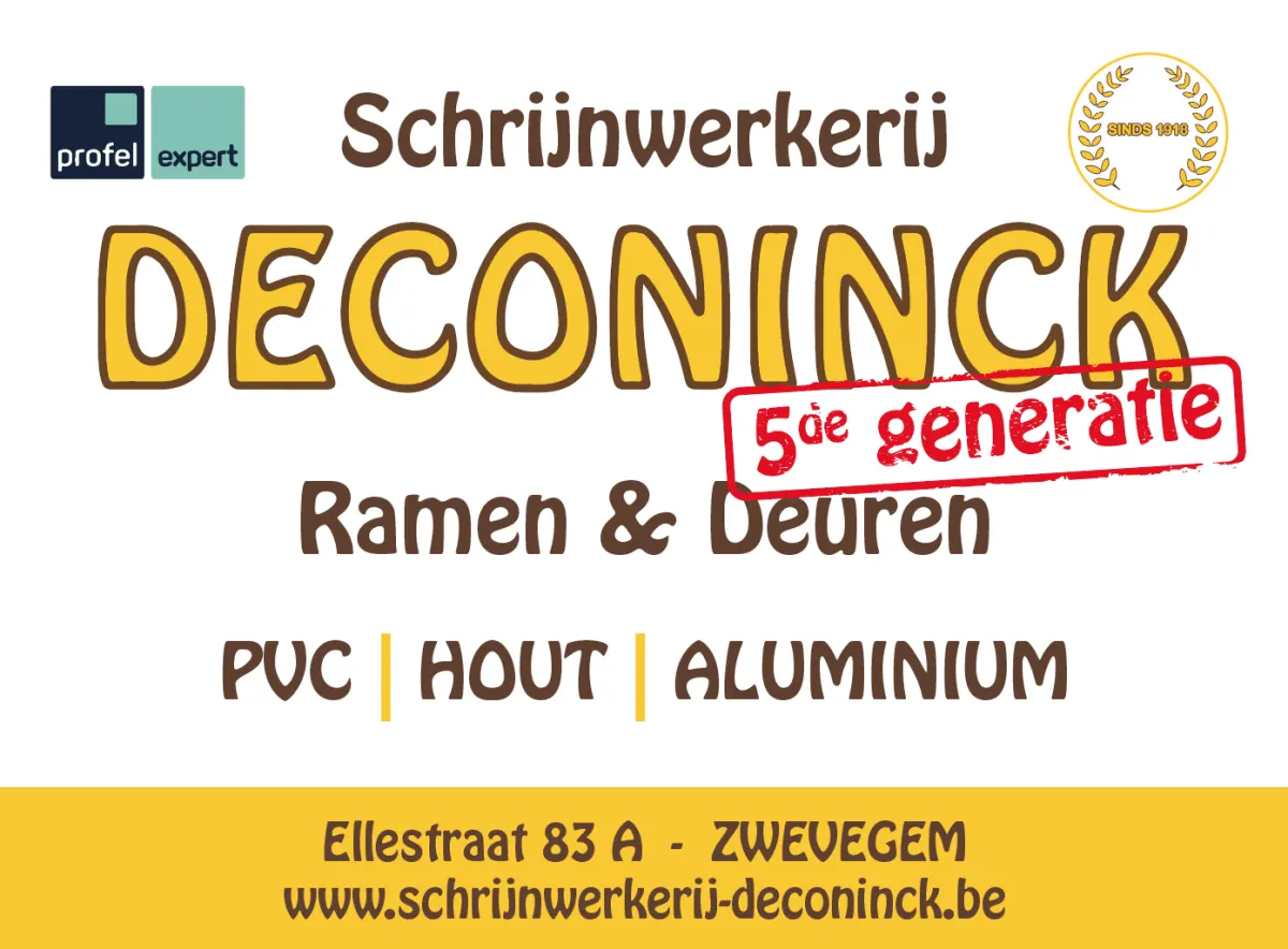 Schrijnwerkerij Deconinck, 5de generatie